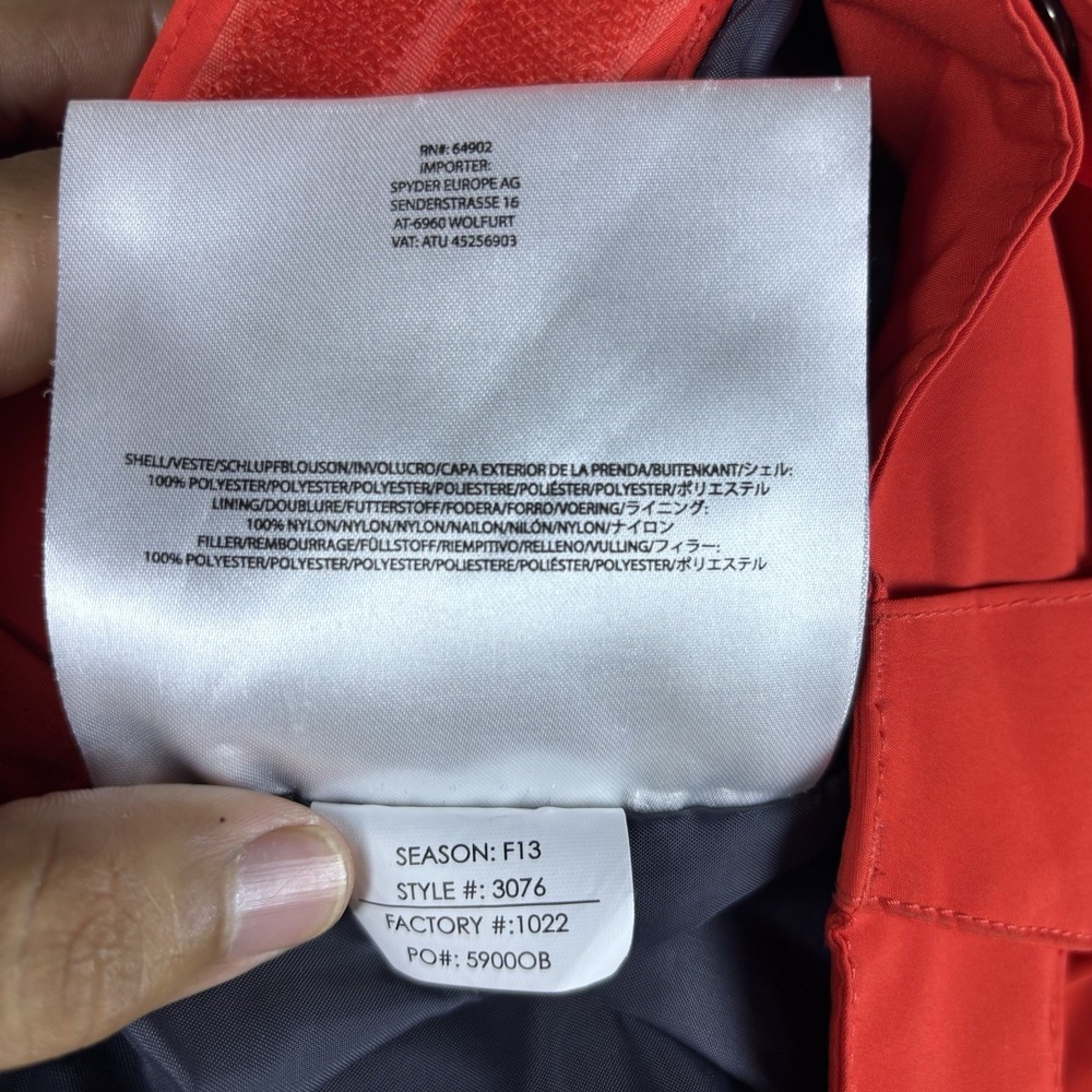 Spyder Thinsulate Insulated Ski Snow Pants Men's Small Red Waterproof Winter - Picture 9 of 14